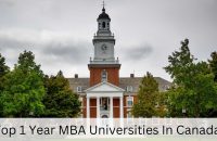Top 1 Year MBA Universities In Canada