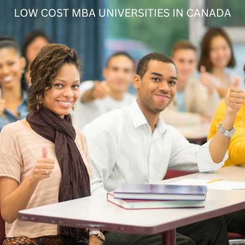 LOW COST MBA UNIVERSITIES IN CANADA