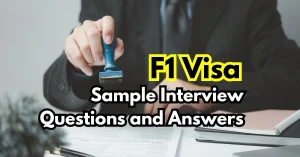 f1 visa interview questions